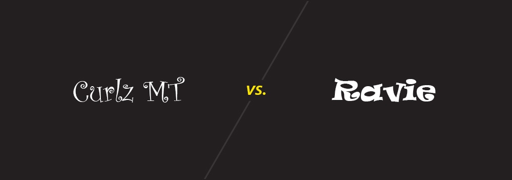 Curlz MT vs. Ravie