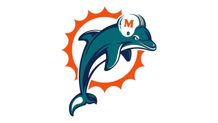 Miami Dolphins Teal Logo