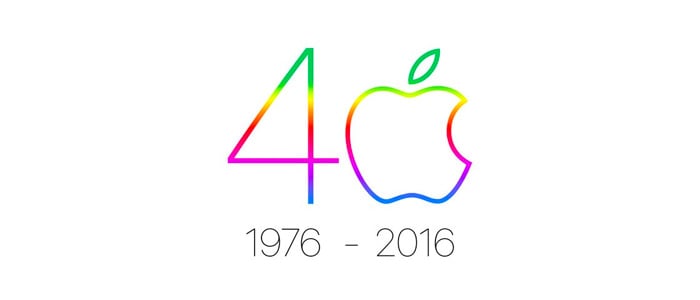 Apple 40 logo