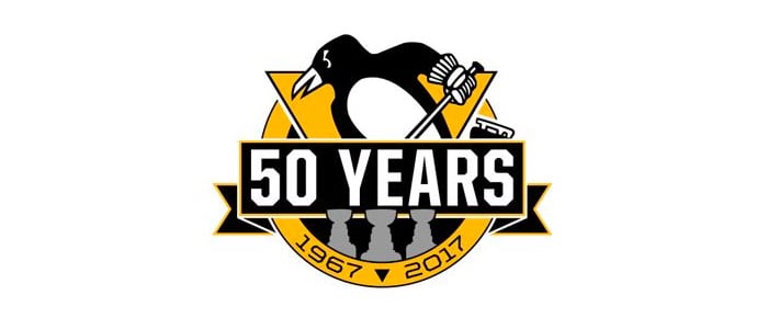 Pittsburgh Penguins 50 years logo
