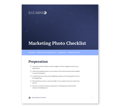 Marketing Photo Checklist